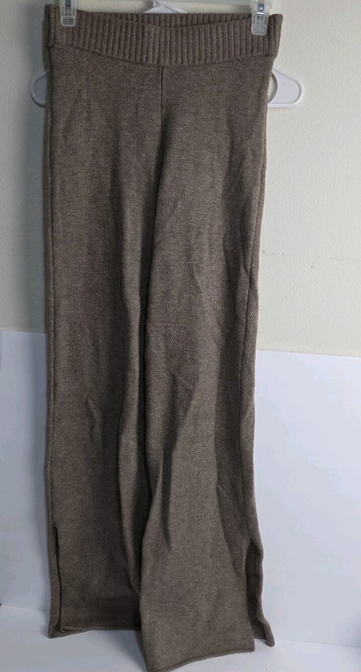 Gilly Hicks Wide Leg Knit Sweatpants Black Women’s Size Small